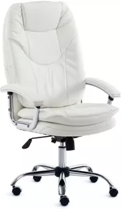 Кресло TetChair Softy LUX (кожзам, белый) фото