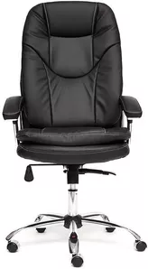 Кресло TetChair Softy LUX (кожзам, черный) фото