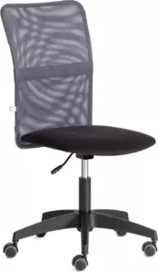 Офисное кресло TetChair Start (флок/ткань, черный/серый, 35/W-12)