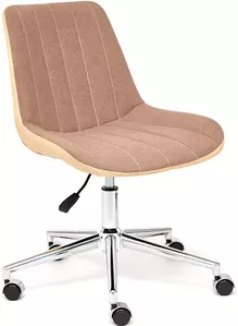 Кресло TetChair Style (экошерсть/кожзам, коричневый) фото
