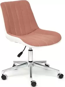 Офисное кресло TetChair Style (экошерсть/кожзам, розовый/белый) фото
