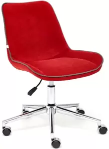 Офисное кресло TetChair Style (флок, бордовый) фото