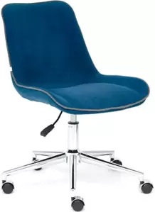 Офисное кресло TetChair Style (флок, синий) фото