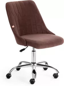 Кресло TetChair Swan (флок, коричневый) фото