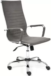 Офисное кресло TetChair Urban (флок, серый) фото