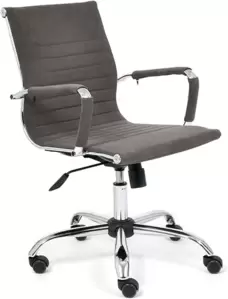 Офисное кресло TetChair Urban Low (флок, серый) фото