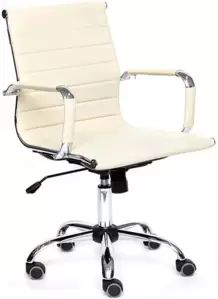 Офисное кресло TetChair Urban Low (иск. кожа, белый) фото