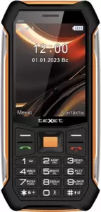 TeXet TM-D412 (черный/оранжевый) фото