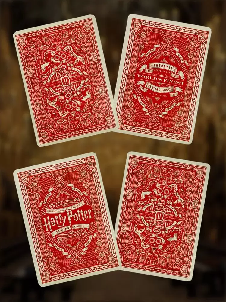 Игральные карты Theory 11 Harry Potter Deck - Red. Gryffindor T1158 фото