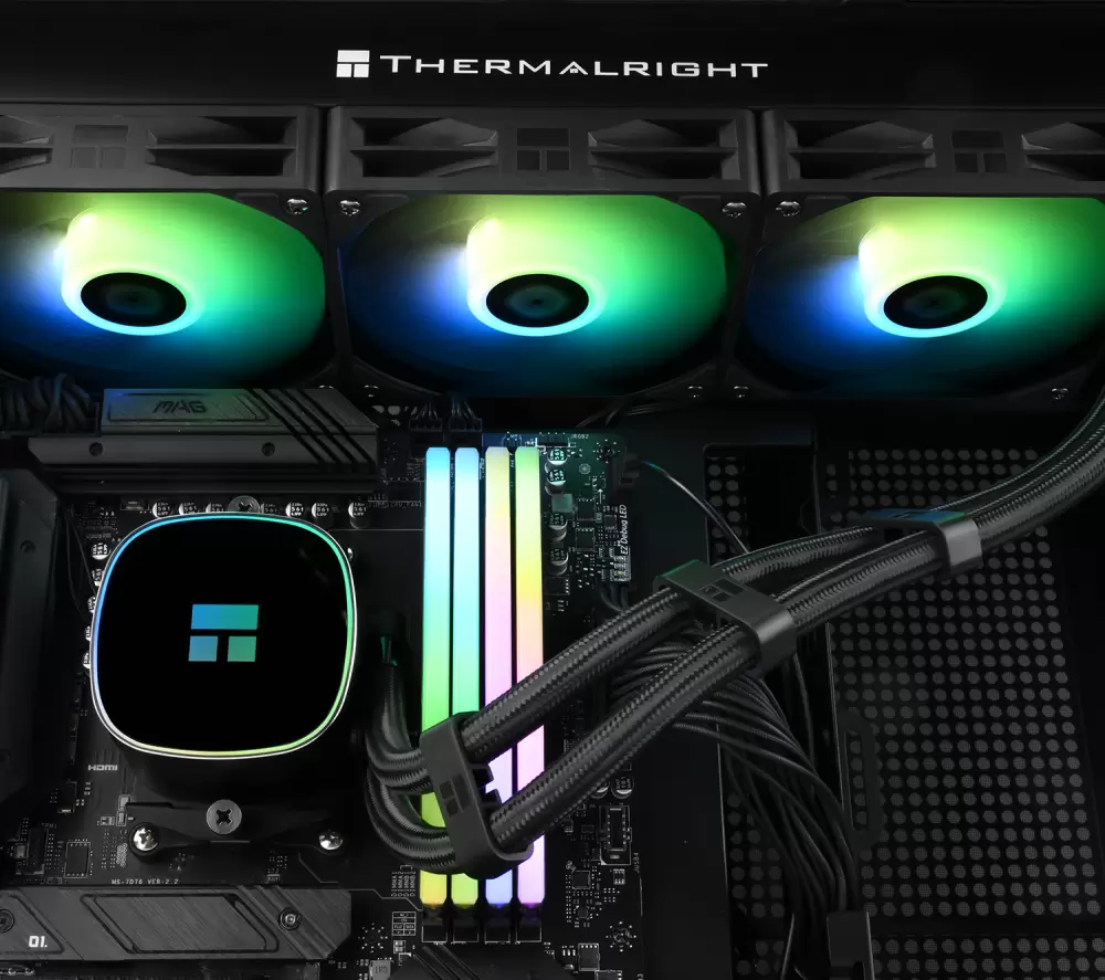 Система жидкостного охлаждения для процессора Thermalright Frozen Horizon 360 ARGB V2 (черный) фото
