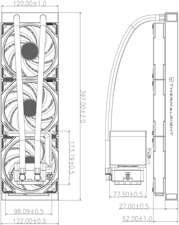 Система жидкостного охлаждения для процессора Thermalright Levita Vision 360 ARGB (белый) фото 4