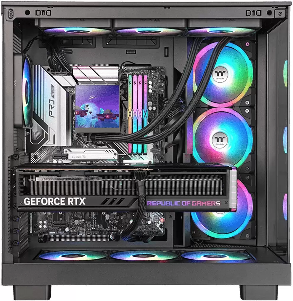 Система жидкостного охлаждения для процессора Thermaltake MAGFloe 420 Ultra ARGB Sync CL-W451-PL14SW-A фото 4