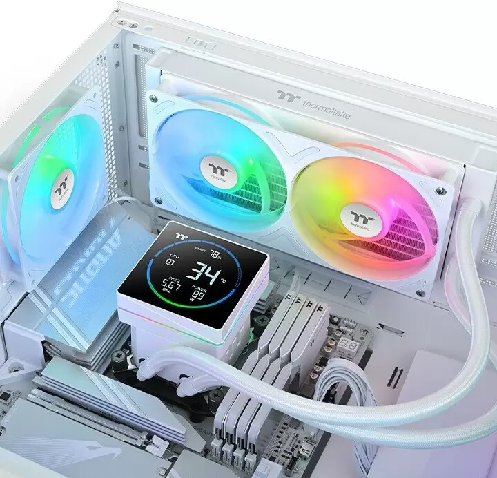 Система жидкостного охлаждения для процессора Thermaltake TH240-S V3 ARGB Sync Snow Edition CL-W471-PL12SW-A фото 5