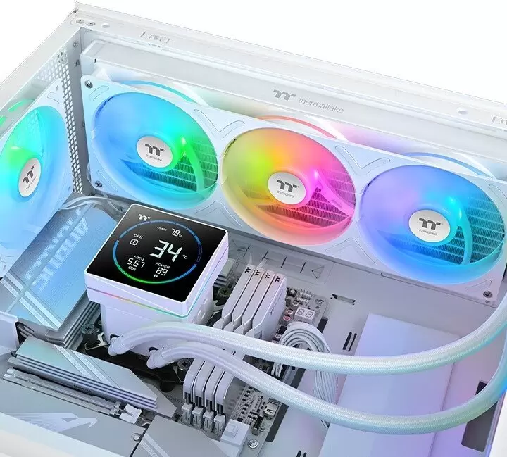 Система жидкостного охлаждения для процессора Thermaltake TH360-S V3 ARGB Sync Snow Edition CL-W472-PL12SW-A фото 4