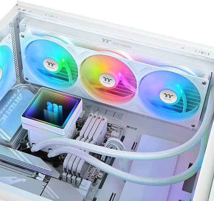 Система жидкостного охлаждения для процессора Thermaltake TH360 V3 ARGB Sync Snow Edition CL-W468-PL12SW-A фото 4