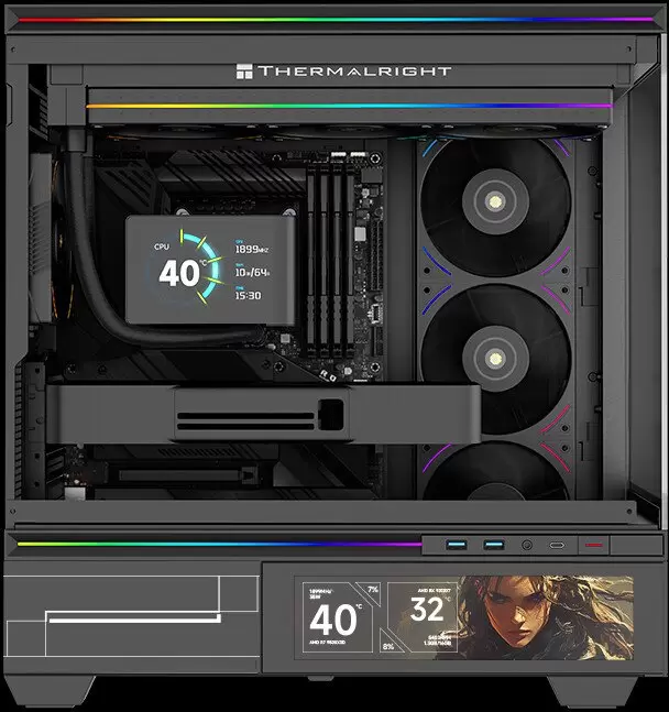 Комплект вентиляторов для корпуса Thermalright TL-UB36 (черный) фото 3