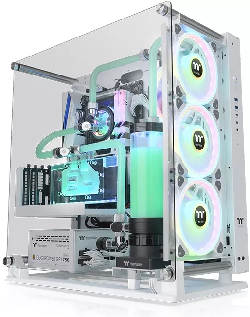 Thermaltake Case Tt Core P3 TG Pro Без БП White (CA-1G4-00M6WN-09)
