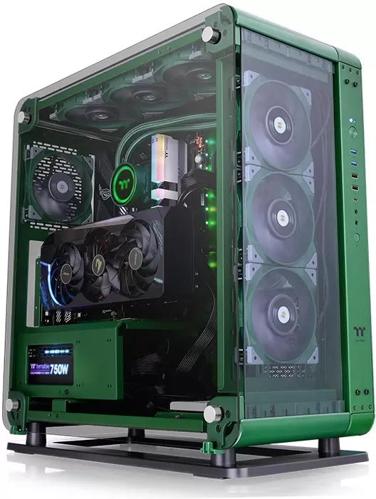 Thermaltake Core P6 Tempered Glass Racing Green CA-1V2-00MCWN-00