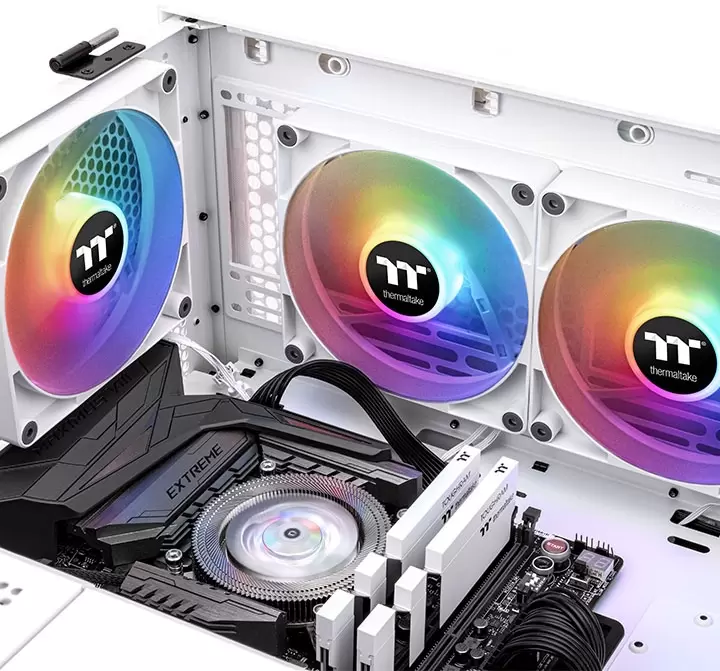 Комплект вентиляторов для корпуса Thermaltake CT140 ARGB White 2-Fan Pack CL-F154-PL14SW-A фото