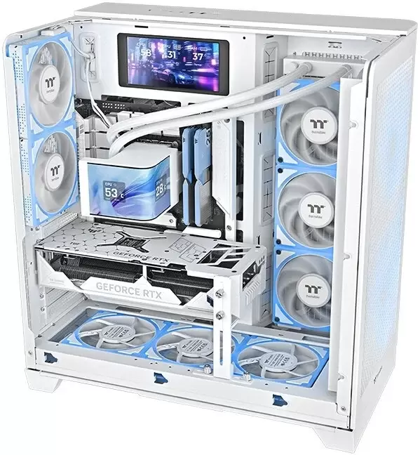 Система жидкостного охлаждения для процессора Thermaltake MAGCurve 360 Ultra ARGB Sync Snow Edition CL-W454-PL12SW-A фото 5