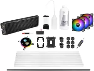Система жидкостного охлаждения для процессора Thermaltake Pacific C360 DDC Hard Tube Water Cooling Kit CL-W243-CU12SW-A фото