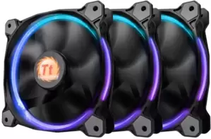 Комплект вентиляторов для корпуса Thermaltake Riing 12 LED RGB (3 fan pack) фото