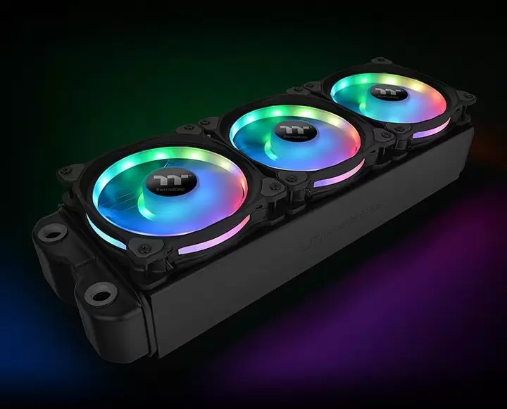 Комплект вентиляторов для корпуса Thermaltake Riing Duo 14 RGB TT Premium Edition CL-F078-PL14SW-A фото