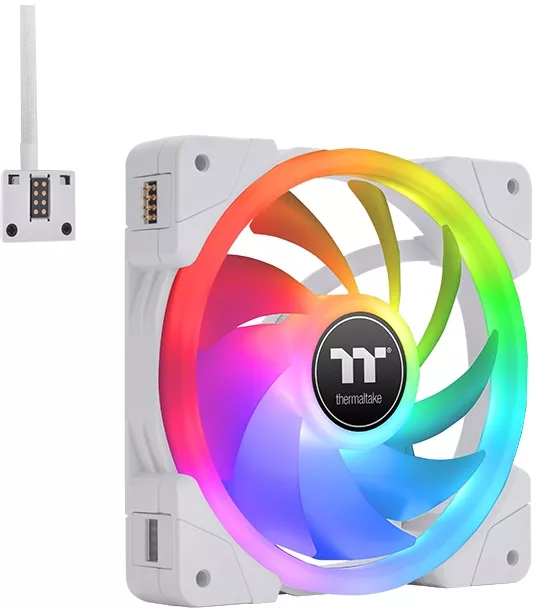 Набор вентиляторов с контроллером Thermaltake SWAFAN EX14 RGB White TT Premium Edition CL-F162-PL14SW-A фото