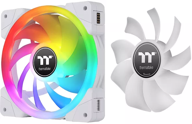 Набор вентиляторов с контроллером Thermaltake SWAFAN EX14 RGB White TT Premium Edition CL-F162-PL14SW-A фото