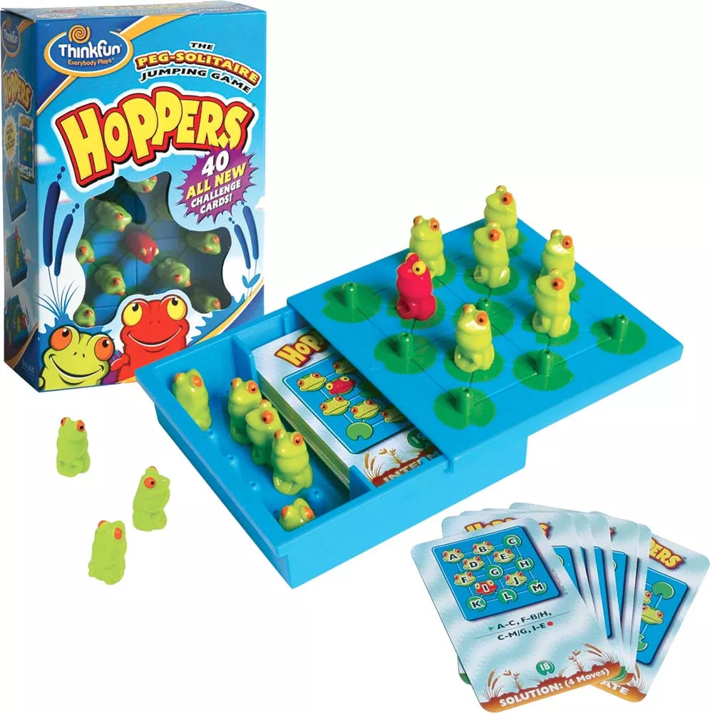 Настольная игра ThinkFun Hoppers (Лягушки-непоседы) купить недорого в  Минске, цены – Shop.by