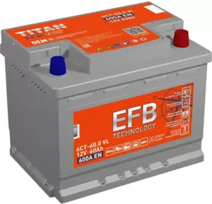 Аккумулятор Titan EFB R+ (60Ah) фото