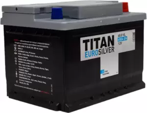 Аккумулятор Titan EuroSilver 60 R низкий (60Ah) фото