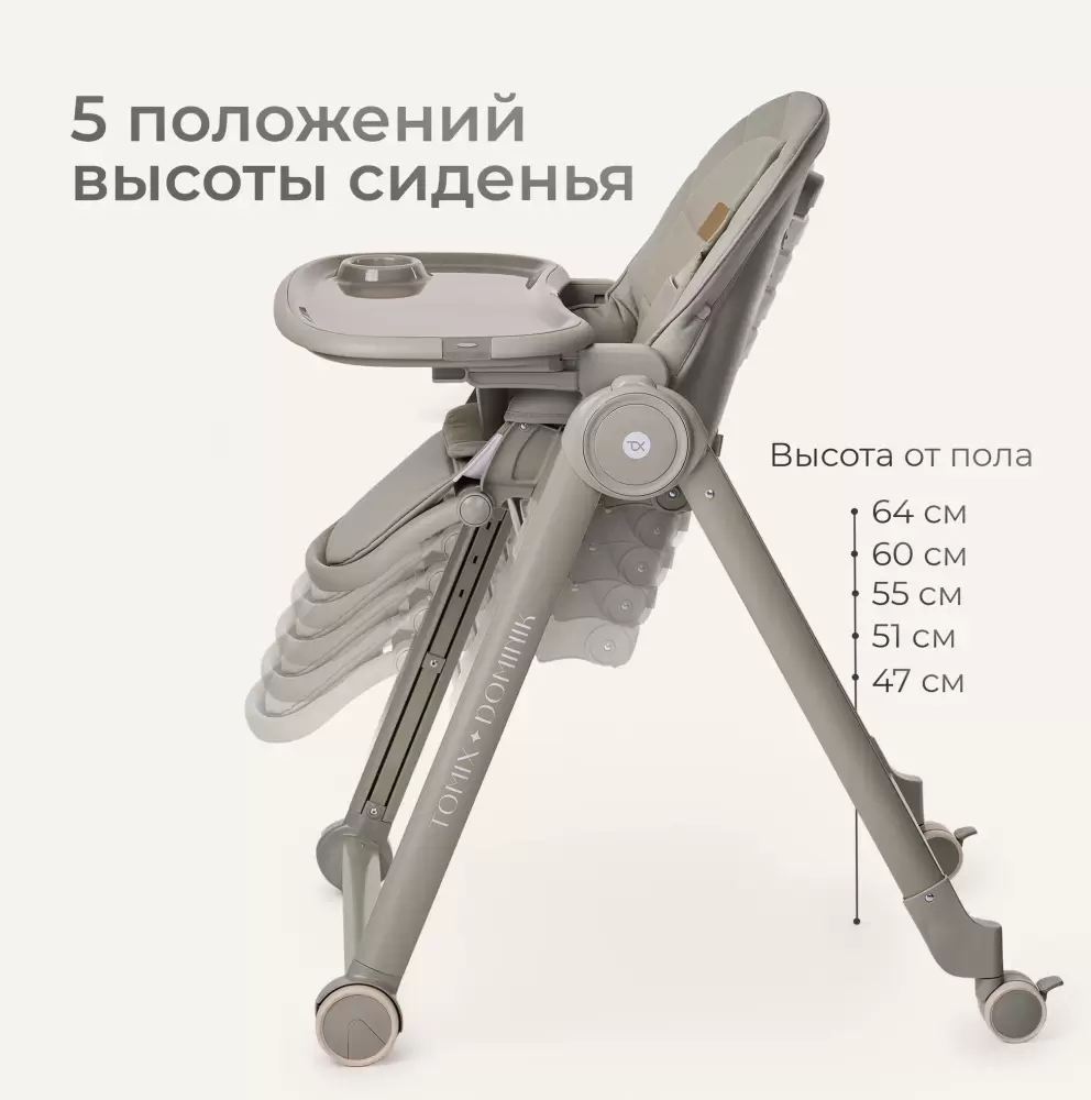 Стульчик для кормления Tomix Dominik / M09 (оливковый) фото