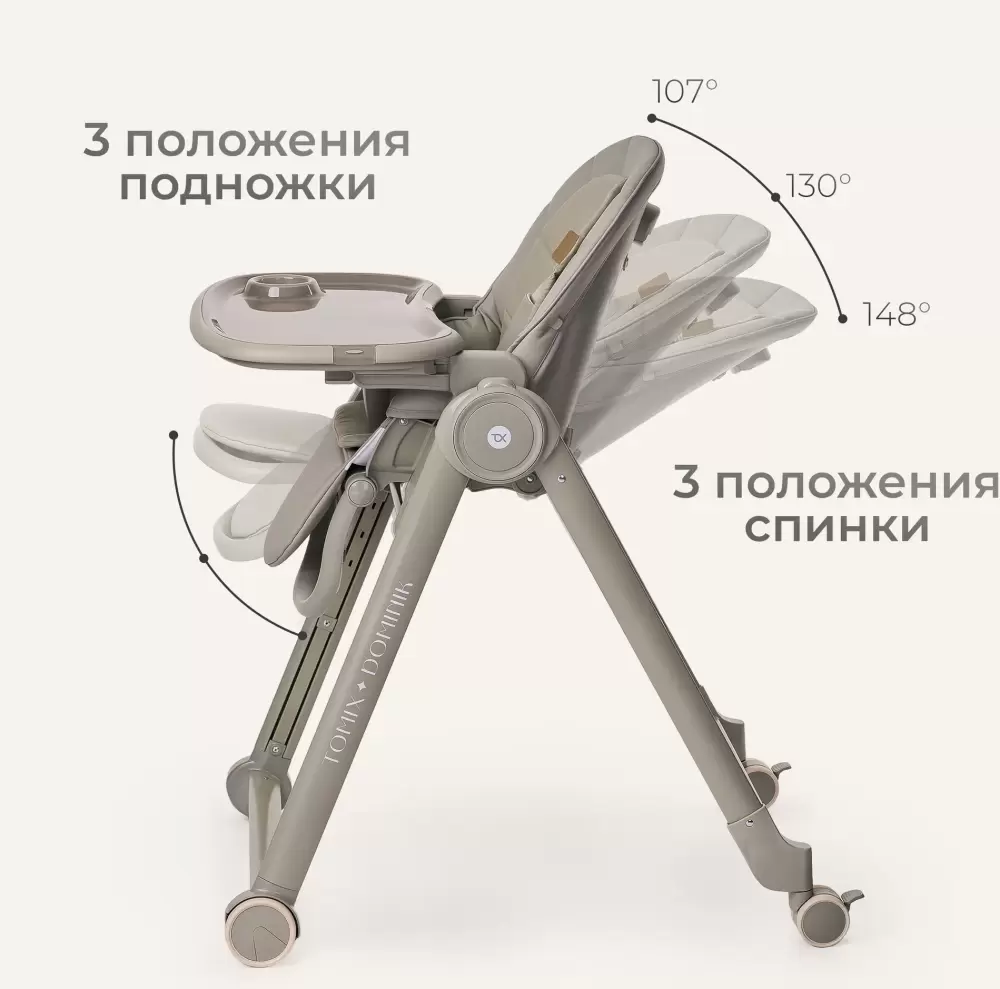 Стульчик для кормления Tomix Dominik / M09 (оливковый) фото