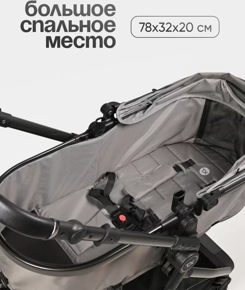 Детская универсальная коляска Tomix Selesta / SLTTRP-7 (серый) фото