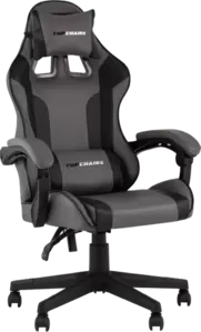 Игровое кресло TopChairs Commander GF-8082 (серо-черный) фото