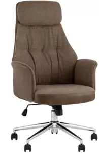 TopChairs Neoma (коричневая экокожа/ткань)