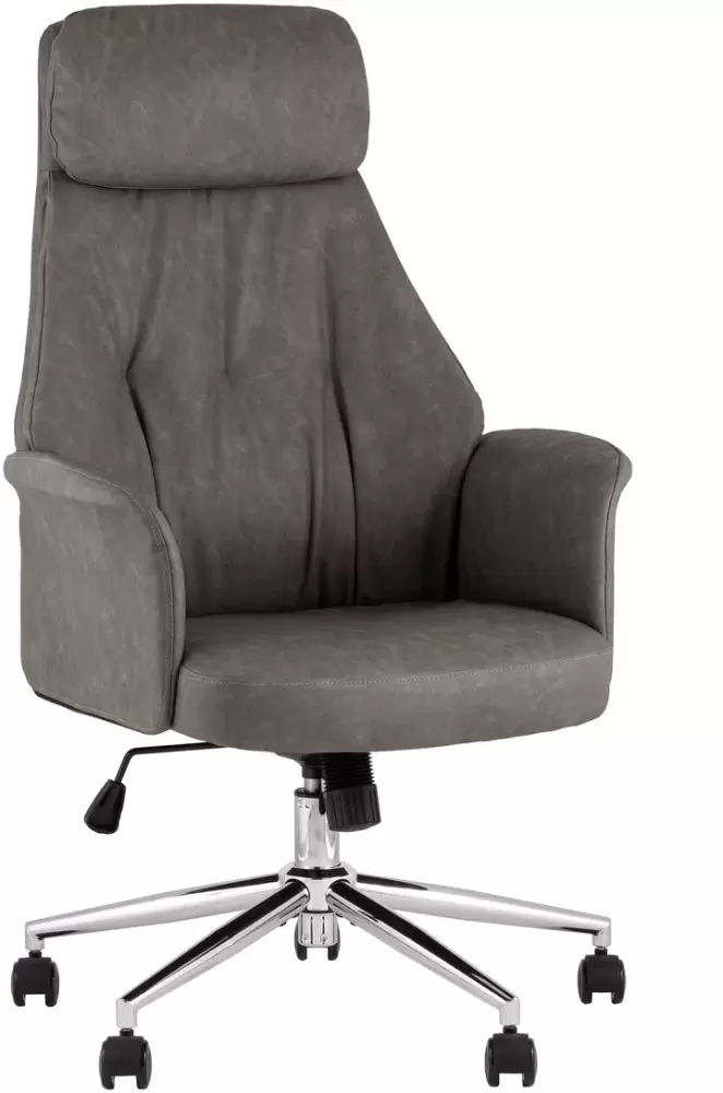 TopChairs Neoma (серый, экокожа)