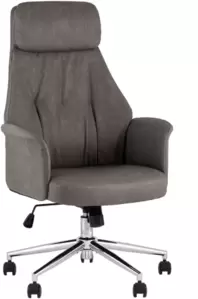 Офисное кресло TopChairs Neoma (серый, экокожа)