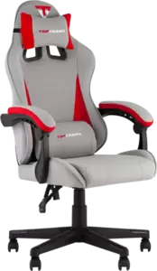 Игровое кресло TopChairs Phantom GF-8080 TT704+TT703 (серый/красный) фото