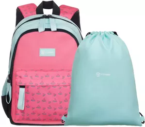 Школьный рюкзак Torber Class X Mini T1801-23-Pin (розовый/зеленый) фото