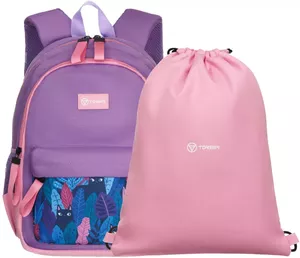 Школьный рюкзак Torber Class X Mini T1801-23-Lil (сиреневый/розовый) фото