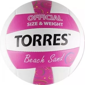 Мяч волейбольный TORRES Beach Sand Pink V10095B фото