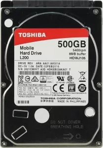 Жесткий диск Toshiba L200 (HDWJ105UZSVA) 500Gb  фото