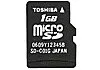 Карта памяти Toshiba MicroSD Card 1GB SD-MC001GT фото