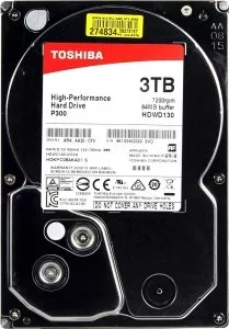 Жесткий диск Toshiba P300 (HDWD130EZSTA) 3000Gb фото