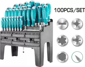 Набор отверток Total THT2506100 (100 предметов) фото