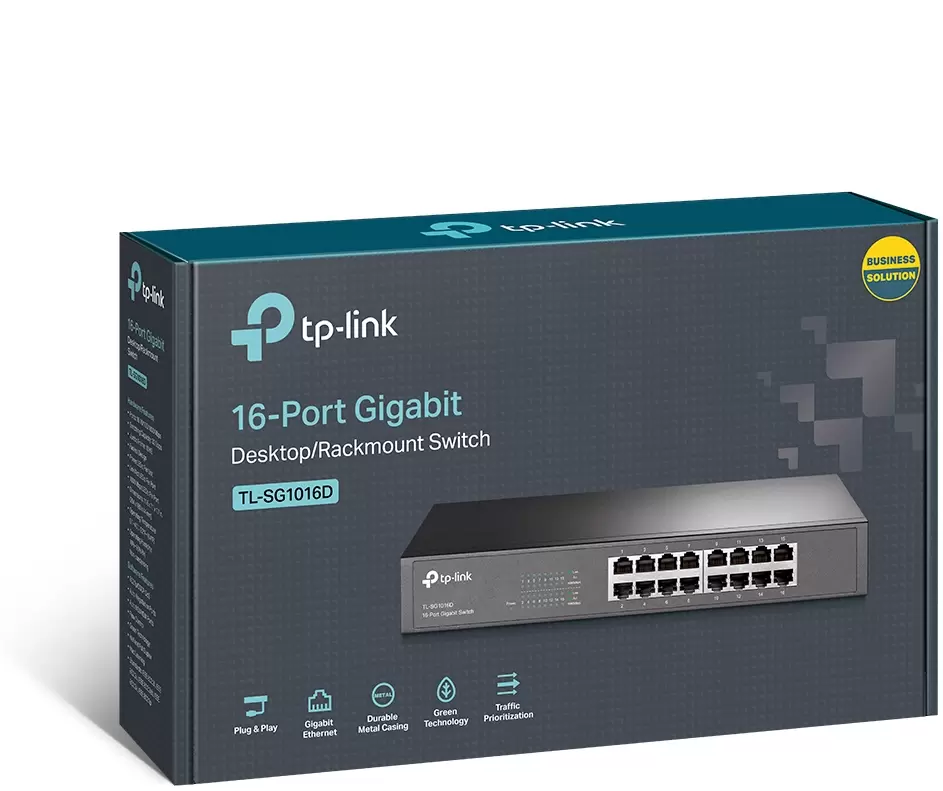 Неуправляемый коммутатор TP-Link TL-SG1016D фото