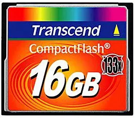 Карта памяти Transcend 133x CompactFlash 16Gb (TS16GCF133) фото