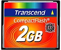 Transcend 133x CompactFlash 2Gb (TS2GCF133)